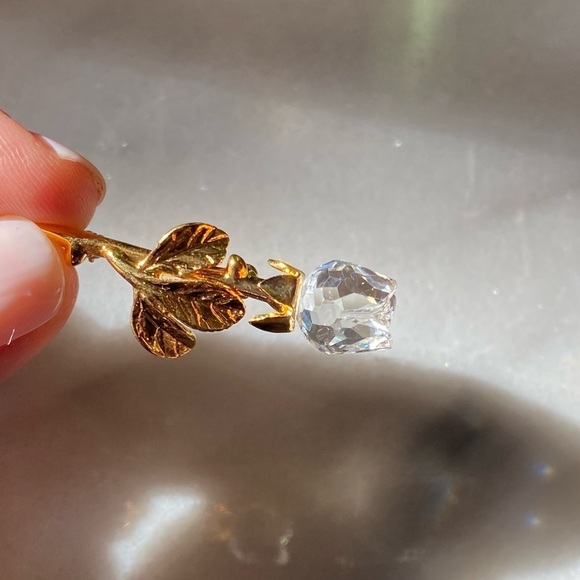 𝅺swarovski gold tone rose pink - Picture 17 of 17